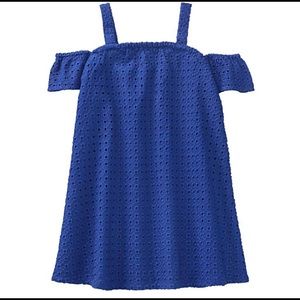 Gymboree blue eyelet dress 4t NWT